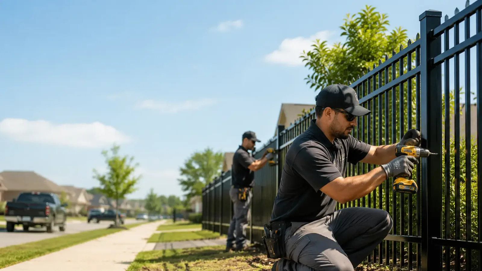 Metal Fence Installation in Houston, TX